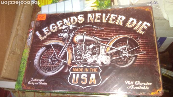 Carteles: Chapa harley davison. Nueva - Foto 1