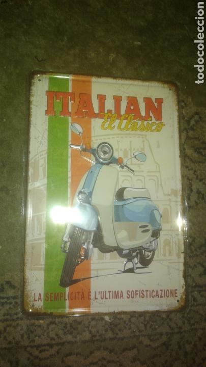 Affiches: VESPA. CHAPA REPRODUCCION DE LA ORIGINAL ITALIANA. EN RELIEVE