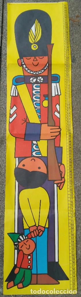 Plakate: Cartel infantil con Metro para medir la altura de los ni&ntilde;os. Excelente. Graf. Ferr&eacute; 1971. 102 x 22