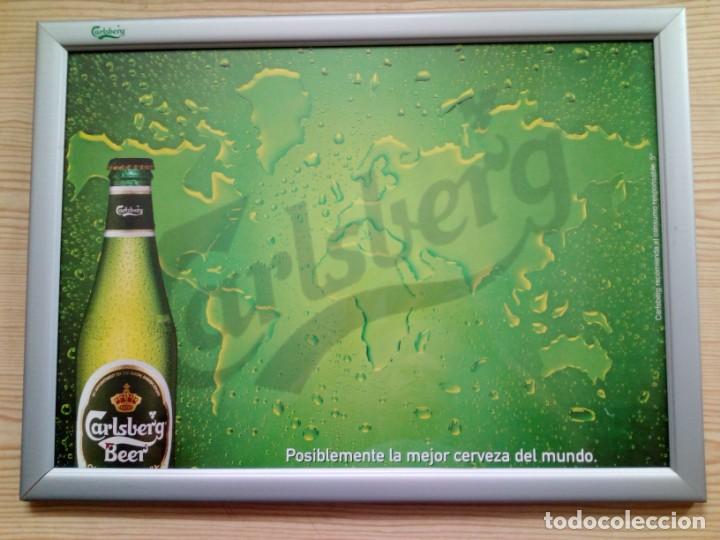 Carteles: Cuadro Espejo Cerveza Carlsberg - Foto 1