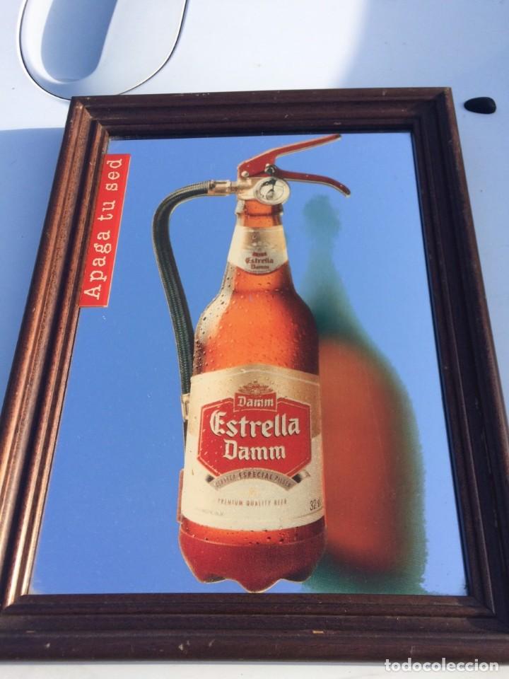 Carteles: CUADRO ESPEJO LITOGRAFIADO DAMM - Foto 1