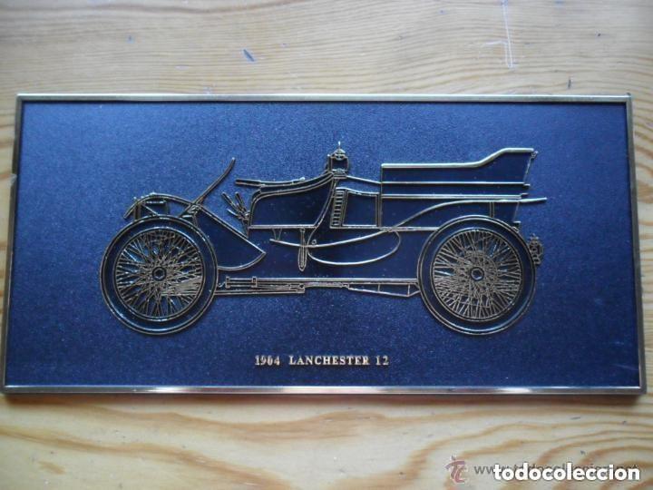 Carteles: PLACA DE COCHE LANCHESTER 1904 MADE IN ENGLAND - Foto 1