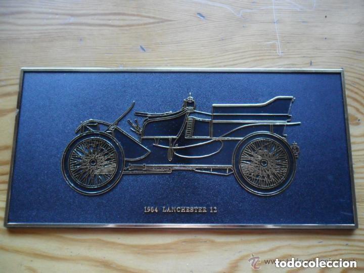 Carteles: PLACA DE COCHE LANCHESTER 1904 MADE IN ENGLAND - Foto 2
