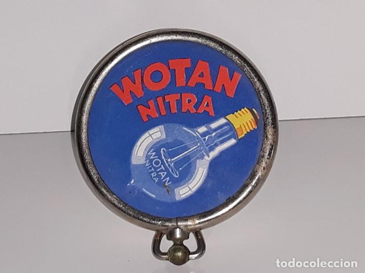 Plakate: ANTIGUO Y PEQUE&Ntilde;O ESPEJO PUBLICITARIO PLEGABLE DE BOMBILLAS WOTAN NITRA A&Ntilde;OS 30