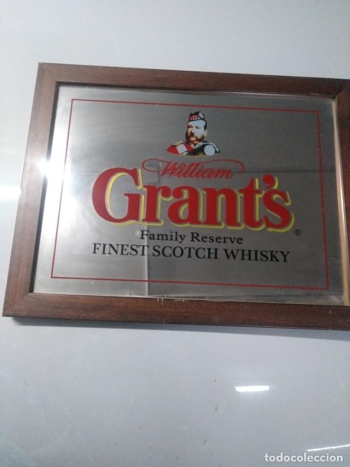 Plakate: Antiguo espejo publicitario de Whisky Graham