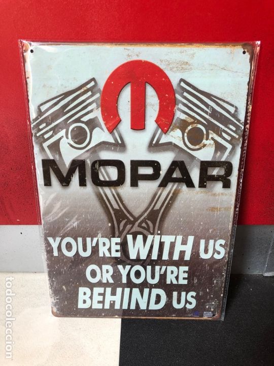Affiches: &iexcl;&iexcl;&iexcl; CARTEL DE CHAPA - METAL MOPART MOTOR COCHES 20 X 30 CM NUEVO !!!