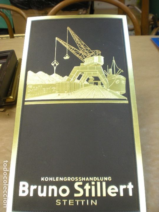 Posters: CARTON PUBLICITARIO : BRUNO STILLERT STETTIN 23,5X44CM