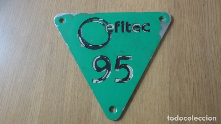 Affiches: ANTIGUO ROTULO.CARBURANTE.GASOLINA EFITEC 95