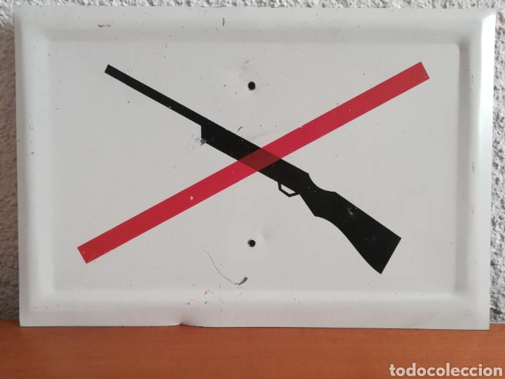 Affiches: Placa Prohibido Armas de Fuego - Cartel met&aacute;lico