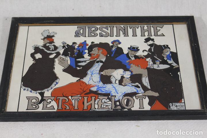 Affiches: Vintage Absinthe Berthelot Pub Publicidad enmarcado Espejo
