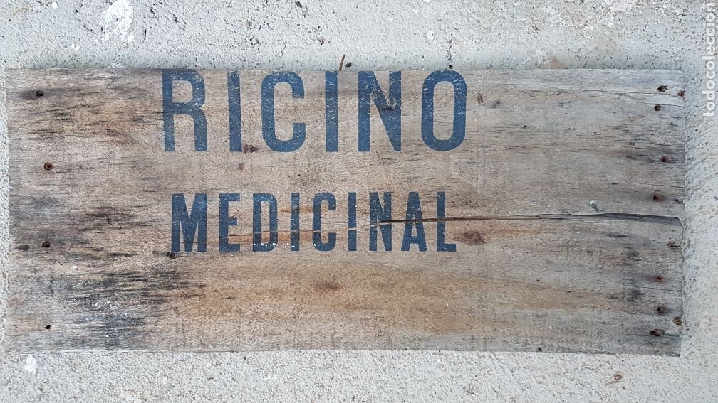 Posters: Cartel madera Ricino medicinal zxy