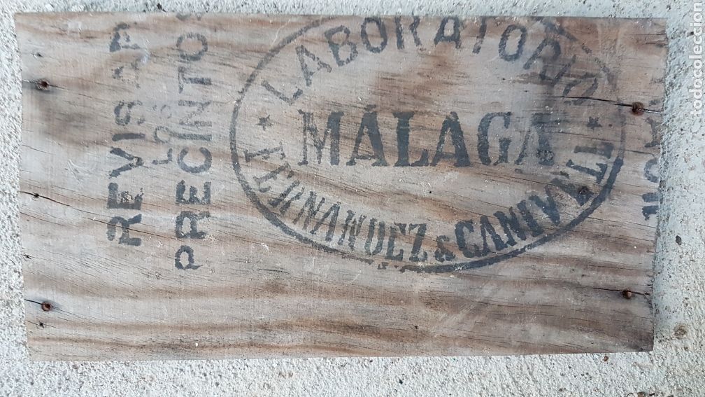 Posters: Cartel madera laboratorio Fernandez canivell Malaga zxy