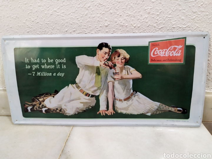 Affiches: REPRODUCCION PLACA PUBLICIDAD COCA COLA - ATLANTA USA