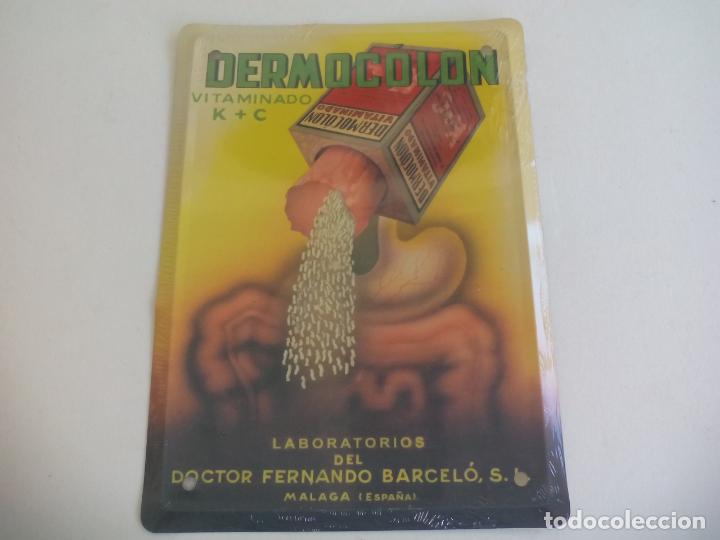 Posters: DERMOCOLON VITAMINADO. M&Aacute;LAGA. CARTEL DE CHAPA PUBLICITARIA, COLECCI&Oacute;N LOS ANUNCIOS DE TU VIDA