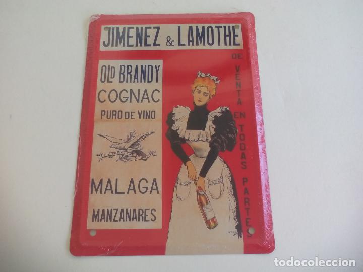 Posters: JIMENEZ & LAMOTHE, BRANDY, COGNAC. . CARTEL DE CHAPA PUBLICITARIA, COLECCI&Oacute;N LOS ANUNCIOS DE TU VIDA