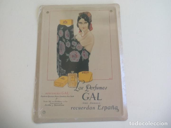 Posters: PERFUMES GAL, PERFUMERIA. CARTEL DE CHAPA PUBLICITARIA, COLECCI&Oacute;N LOS ANUNCIOS DE TU VIDA