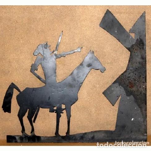 Affiches: Silueta Quijote chapa hierro