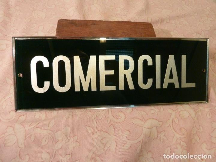 Carteles: PLACA O CARTEL DE CRISTAL BISELADO - COMERCIAL - Foto 1