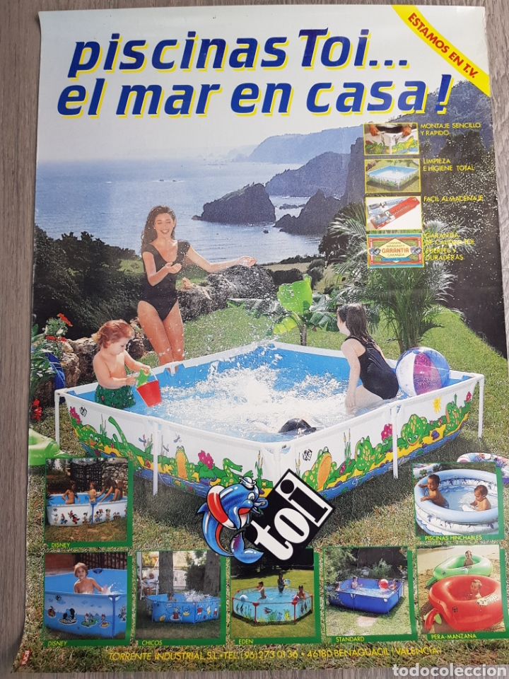 Posters: P&oacute;ster Piscinas TOI , a&ntilde;os 1980