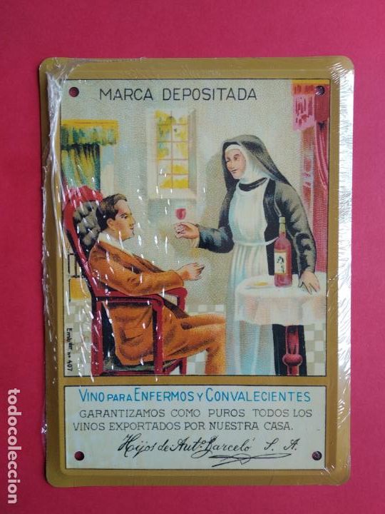 Affiches: CHAPA METALICA LA OPINION DE MALAGA LOS ANUNCIOS DE TU VIDA PRECINTADA , VINO PARA ENFERMOS BARCELO