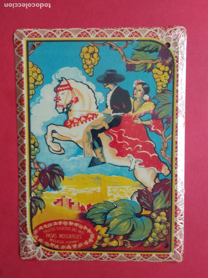 Affiches: CHAPA METALICA LA OPINION DE MALAGA LOS ANUNCIOS DE TU VIDA PRECINTADA , PASAS MOSCATEL