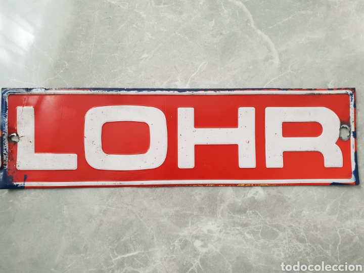 Affiches: Chapa Lohr coleccionista autom&oacute;vil antiguo cartel chapa cami&oacute;n