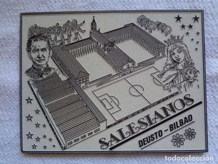 Affiches: PLACA SALESIANOS DEUSTO-BILBAO. ARTESAN&Iacute;AS OLAYA, ELCHE. 18 X 14 Cm.