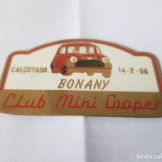 Carteles: CLUB MINI COOPER 1998 BONANY. Lote 209915683