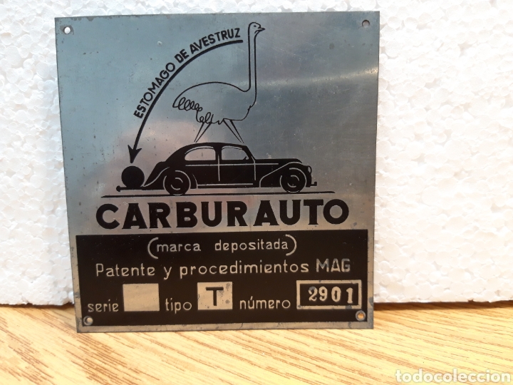 Carteles: Chapa publicidad Carburauto - Foto 1