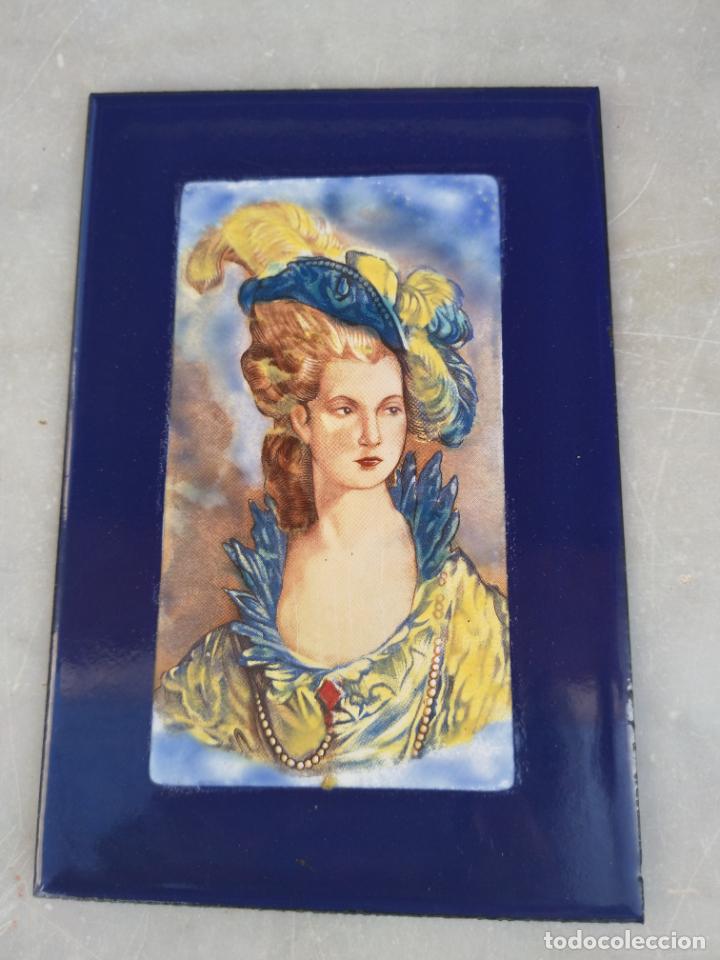 Carteles: Placa esmaltada elegante se&ntilde;ora con sombrero - Foto 2