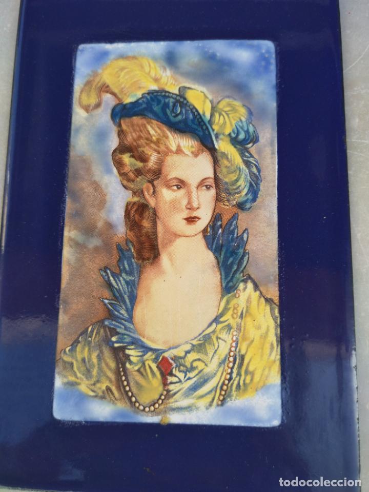 Carteles: Placa esmaltada elegante se&ntilde;ora con sombrero - Foto 3