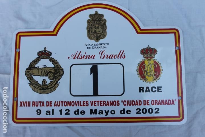 Posters: CARTEL XVIII RUTA DE AUTOMOVILES VETERANOS, CIUDAD DE GRANADA 2002, RACE, ALSINA GRAELLS