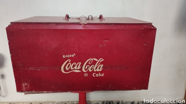 antigua nevera coca-cola enjoy original metal m - Compra venta en  todocoleccion