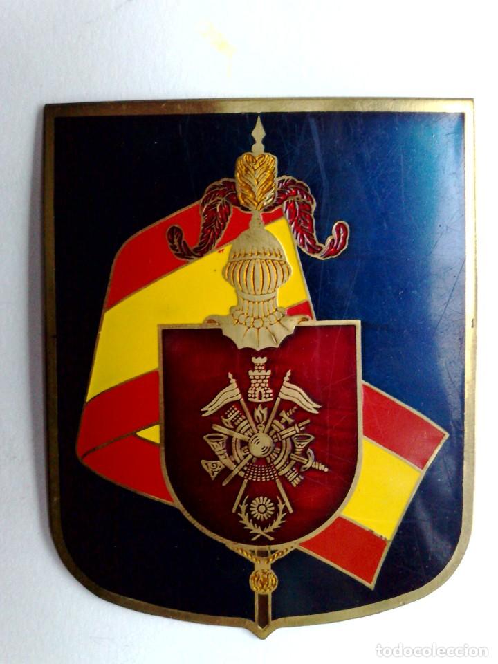 Carteles: PLACA DE METAL ESMALTADA DEL EJERCITO ESPA&Ntilde;OL (9cm.x 7cm.) - Foto 1