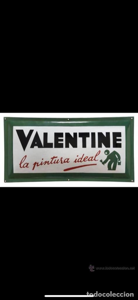 Carteles: Chapa esmaltada- Pinturas Valentine- - Foto 2