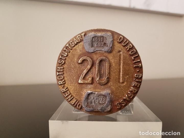 Carteles: PLACA BRONCE DE BARRILES - Foto 1