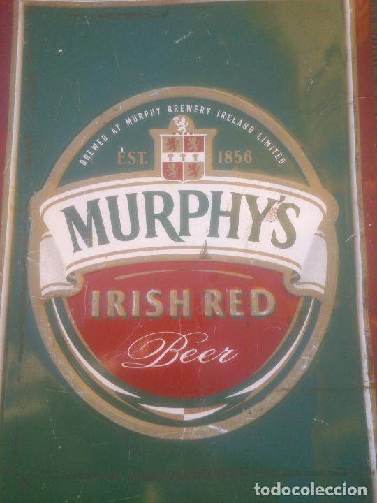 Carteles: CHAPA PUBLICIDAD CERVEZA MURPHYS - Foto 2