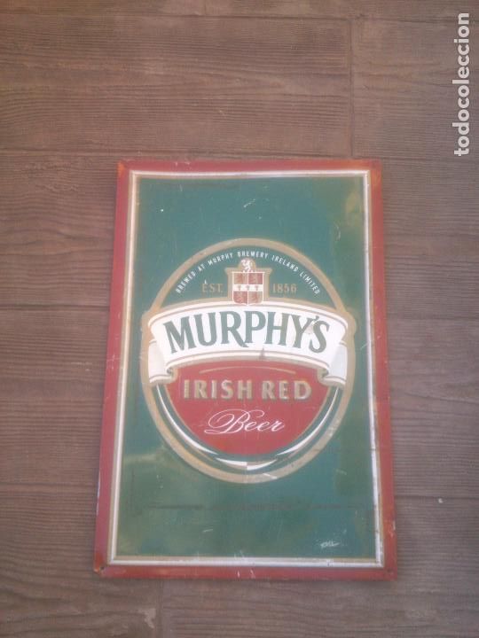 Carteles: CHAPA PUBLICIDAD CERVEZA MURPHYS - Foto 1