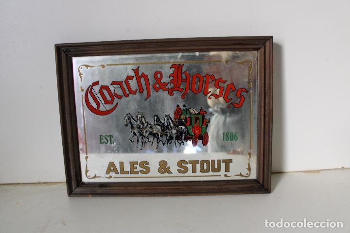 Plakate: cuadro CARTEL ESPEJO VINTAGE COACH@HORSES ALES & STOUT