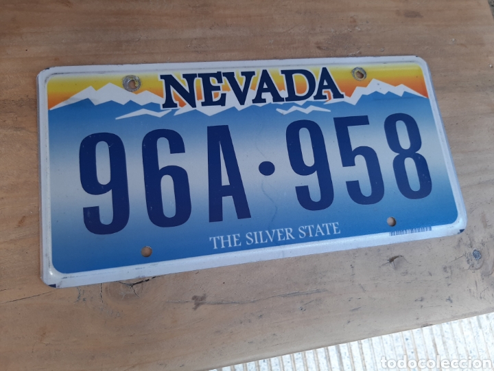 Carteles: Matricula EUA original NEVADA - Foto 1