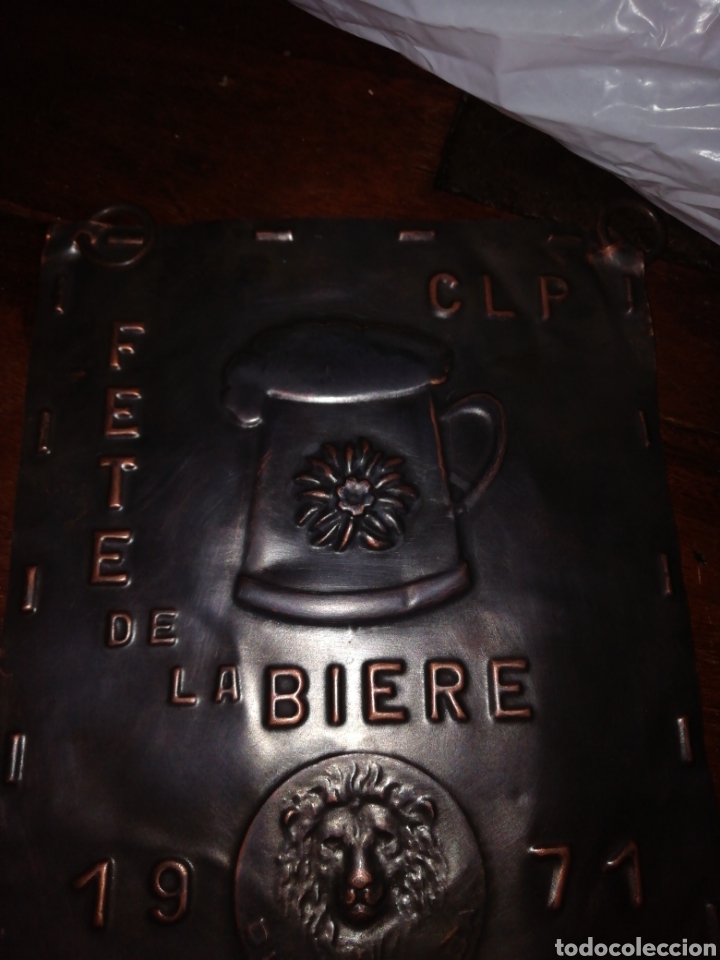 Carteles: Chapa de cerveza antigua - Foto 2