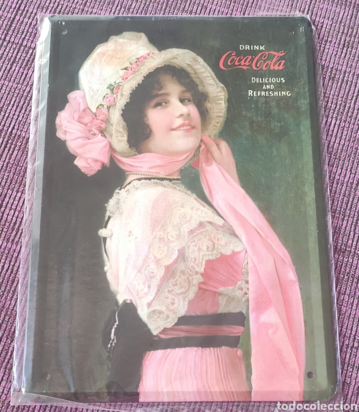 Carteles: Chapa r&eacute;plica anuncio de Coca-Cola - Foto 1