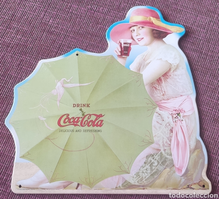 Carteles: Chapa r&eacute;plica anuncio de Coca-Cola - Foto 1