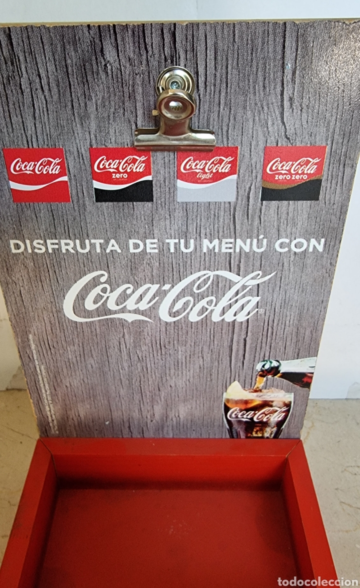 Carteles: Expositor de Coca-Cola y de los men&uacute;s, con caj&oacute;n. - Foto 5