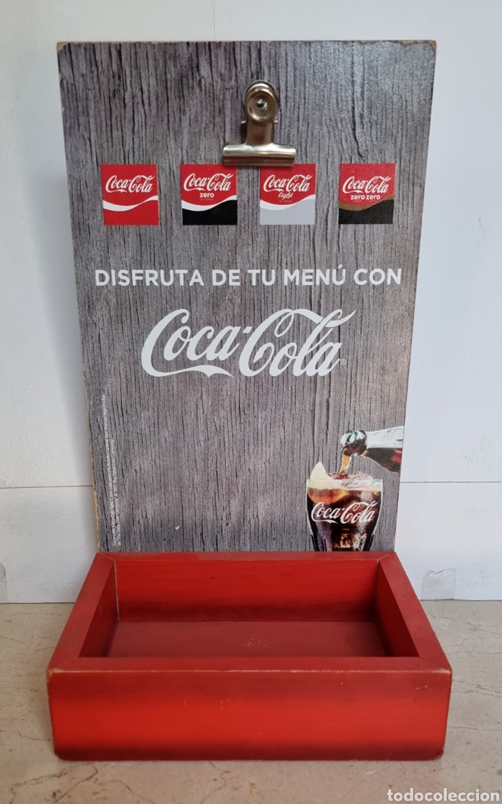 Carteles: Expositor de Coca-Cola y de los men&uacute;s, con caj&oacute;n. - Foto 1