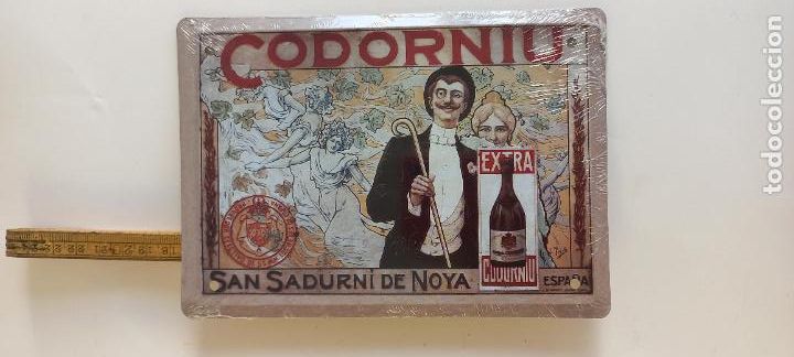 Posters: CODORNIU SAN SADURNI DE NOYA CAVA CARTEL DE CHAPA PUBLICITARIA 17,5 x12,5 CM LOS ANUNCIOS DE TU VIDA