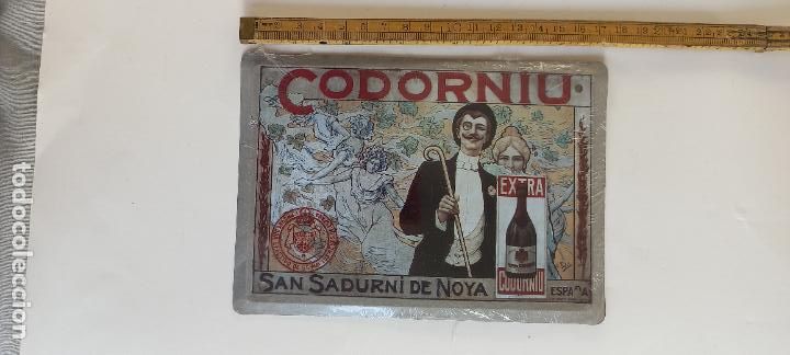 Affiches: CODORNIU SAN SADURNI DE NOYA CAVA CARTEL DE CHAPA PUBLICITARIA 17,5 x12,5 CM LOS ANUNCIOS DE TU VIDA