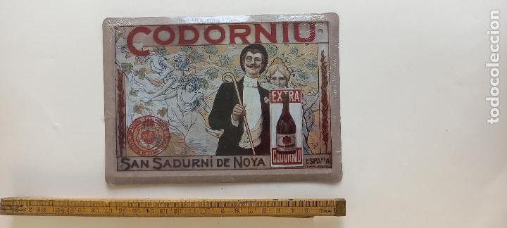 Affiches: CODORNIU SAN SADURNI DE NOYA CAVA CARTEL DE CHAPA PUBLICITARIA 17,5 x12,5 CM LOS ANUNCIOS DE TU VIDA