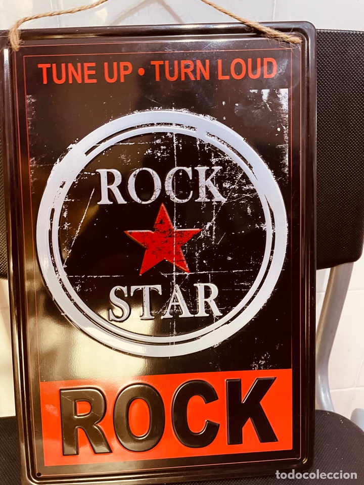 Posters: Chapa met&aacute;lica rock Star