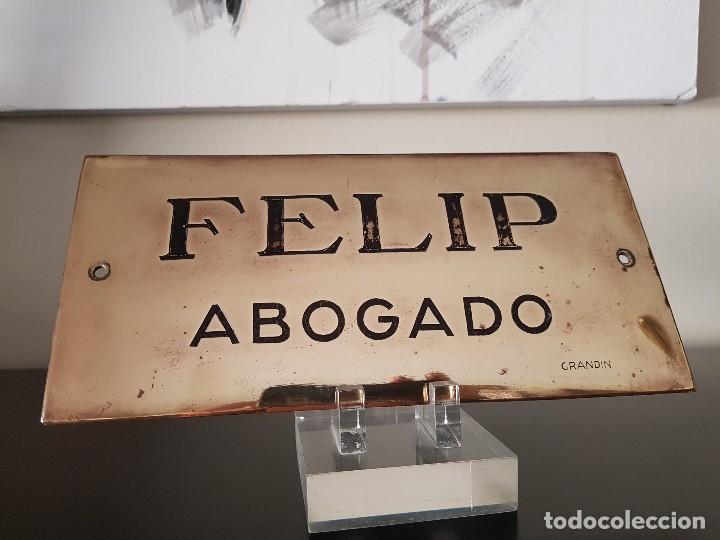 Carteles: PLACA FELIP ABOGADO - Foto 1
